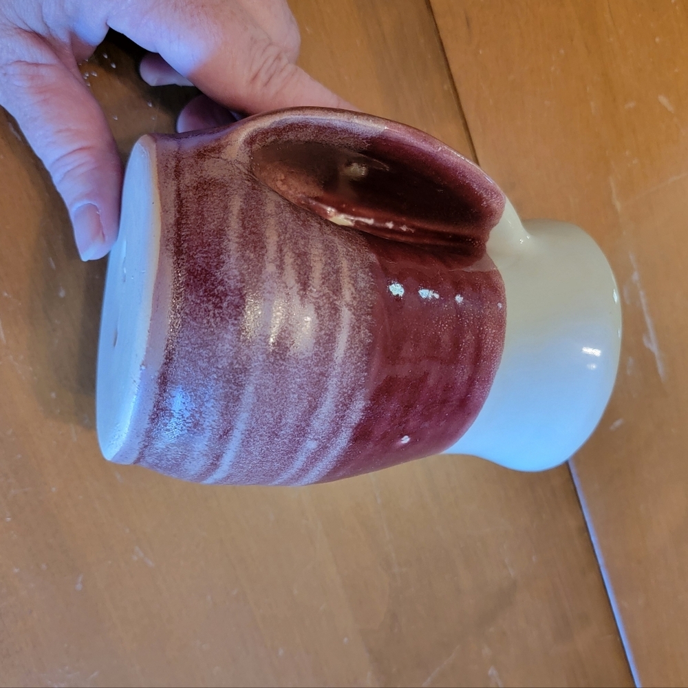 Hand Warmer Coffee Mug Hand Made By Rowe Pottery Works - Left Handed Mug NWOT - Picture 9 of 9